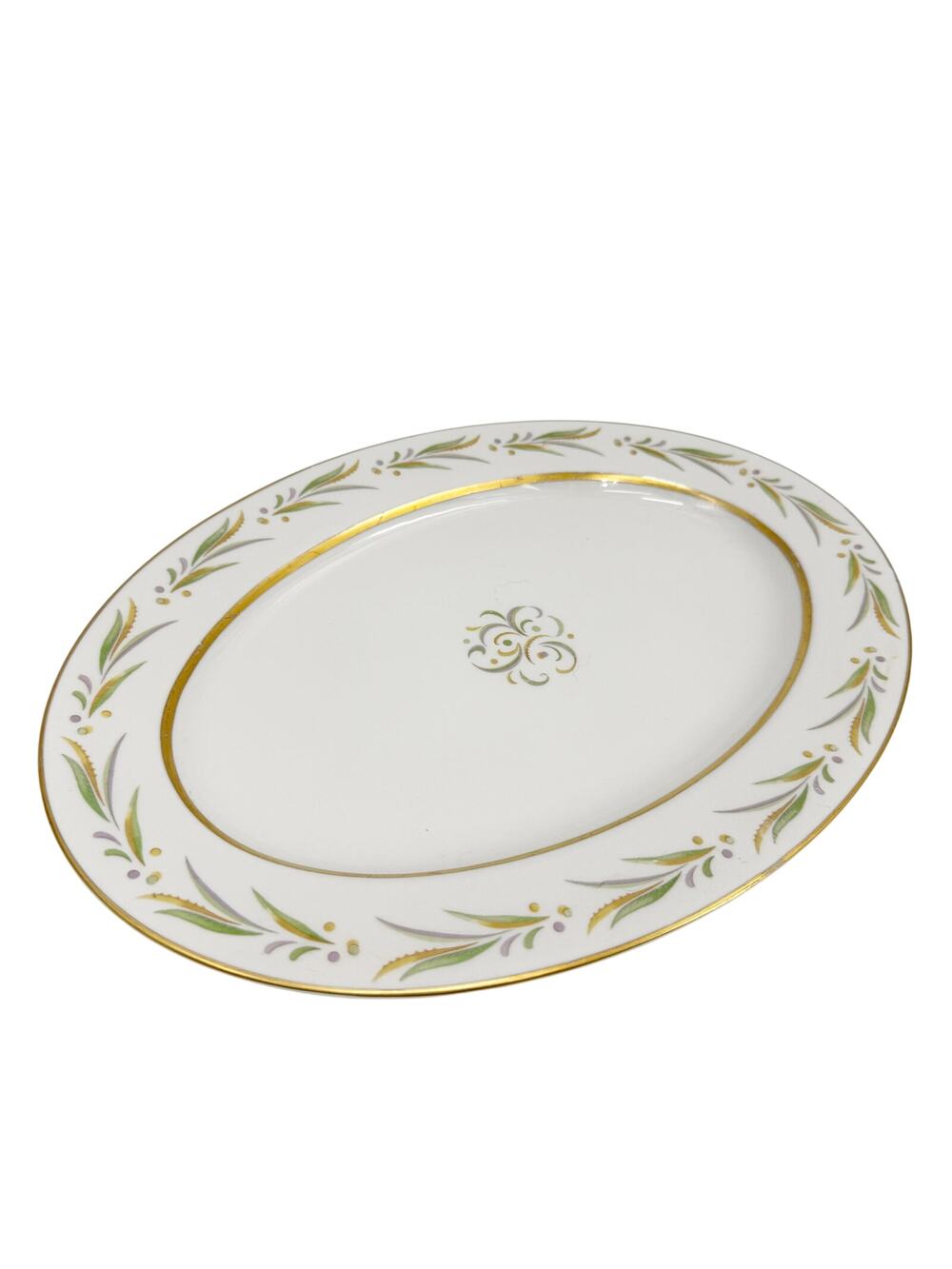 vintage 13" Oval Serving Platter Dish Autumn smooth by Royal Jackson fine china